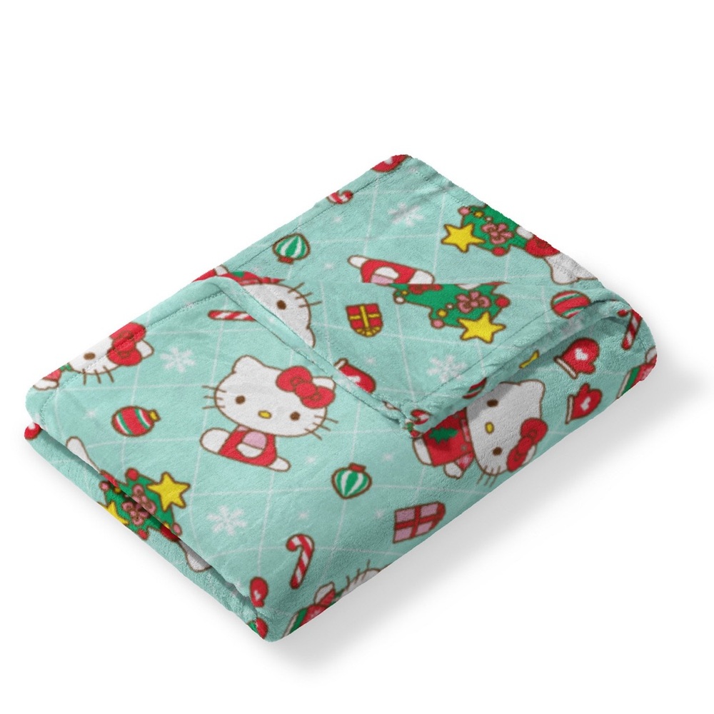 Hello Kitty Christmas Throw Blanket